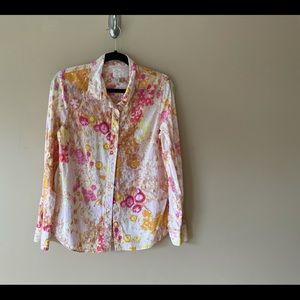J Crew floral button down shirt